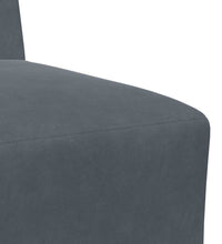 Sessel Dunkelgrau 55 cm Samt
