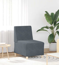 Sessel Dunkelgrau 55 cm Samt