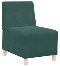 Sessel Dunkelgrün 55 cm Samt