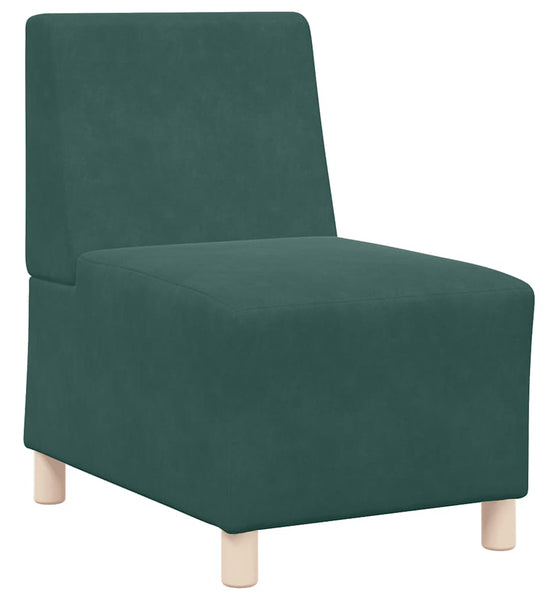 Sessel Dunkelgrün 55 cm Samt