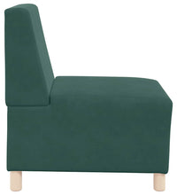 Sessel Dunkelgrün 55 cm Samt
