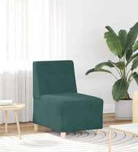 Sessel Dunkelgrün 55 cm Samt
