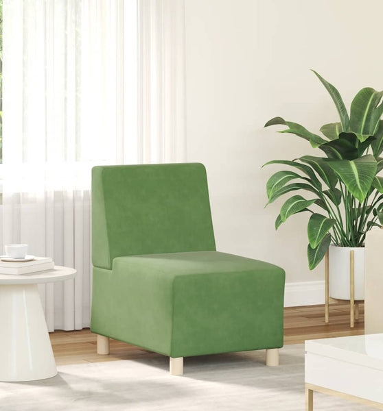 Sessel Hellgrün 55 cm Samt