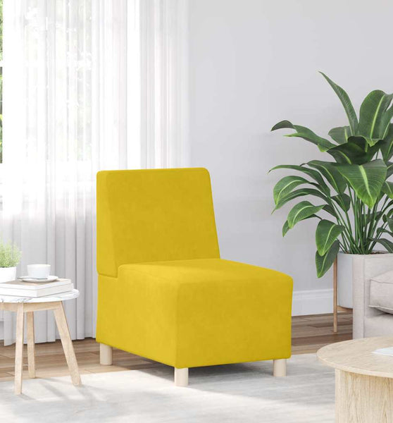 Sessel Gelb 55 cm Samt