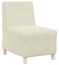 Sessel Creme 55 cm Samt