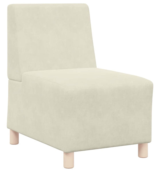Sessel Creme 55 cm Samt