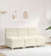 Sessel Creme 55 cm Samt