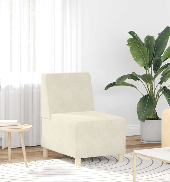 Sessel Creme 55 cm Samt
