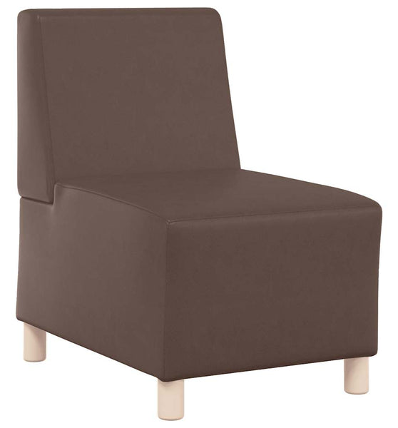 Sessel Braun 55 cm Kunstleder