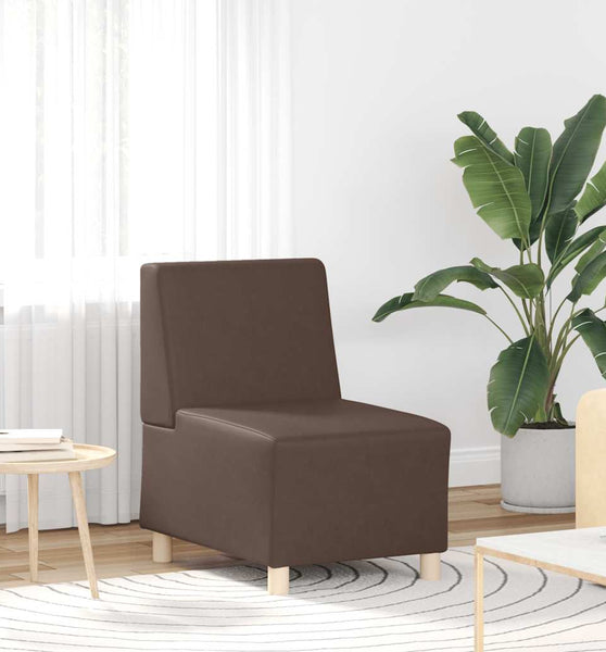 Sessel Braun 55 cm Kunstleder