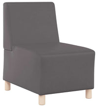 Sessel Grau 55 cm Kunstleder