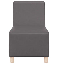 Sessel Grau 55 cm Kunstleder