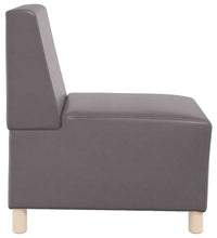 Sessel Grau 55 cm Kunstleder
