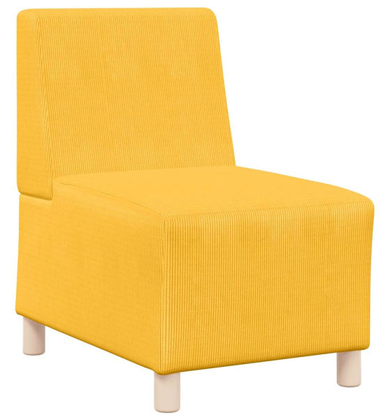 Sessel Hellgelb 55 cm Cordstoff