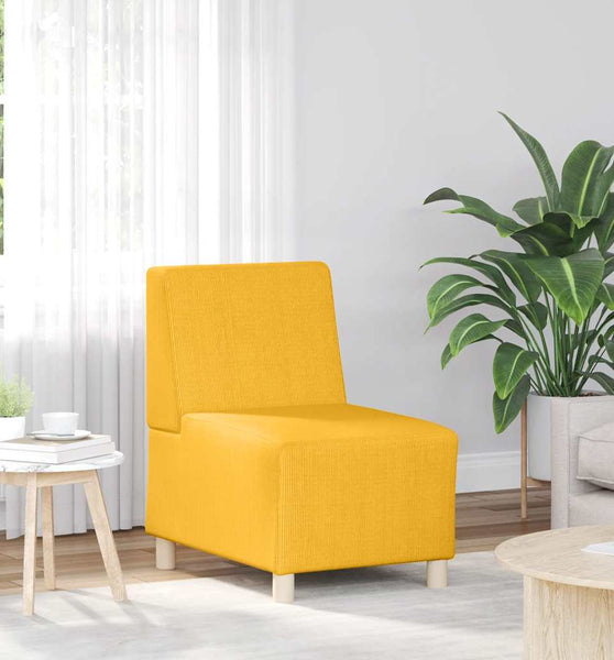 Sessel Hellgelb 55 cm Cordstoff