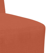 Sessel Rot Orange 55 cm Cordstoff