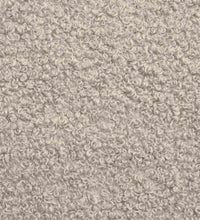 Sessel Hellgrau 55 cm Stoff in Lammwolloptik