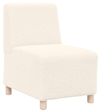 Sessel Creme 55 cm Stoff in Lammwolloptik