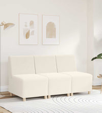 Sessel Creme 55 cm Stoff in Lammwolloptik