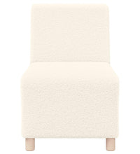 Sessel Creme 55 cm Stoff in Lammwolloptik