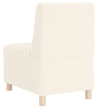 Sessel Creme 55 cm Stoff in Lammwolloptik