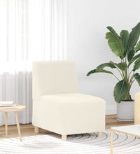 Sessel Creme 55 cm Stoff in Lammwolloptik
