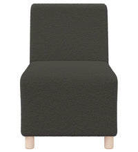 Sessel Dunkelgrau 55 cm Stoff in Lammwolloptik