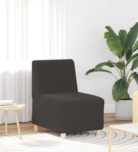 Sessel Dunkelgrau 55 cm Stoff in Lammwolloptik