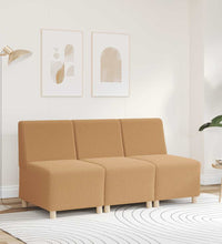Sessel Beige 55 cm Stoff in Lammwolloptik