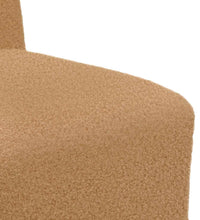 Sessel Beige 55 cm Stoff in Lammwolloptik