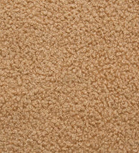 Sessel Beige 55 cm Stoff in Lammwolloptik