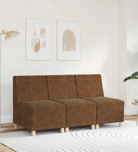 Sessel Braun 55 cm Wildleder-Optik
