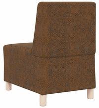 Sessel Braun 55 cm Wildleder-Optik