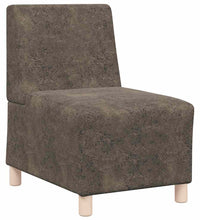 Sessel Dunkelgrau 55 cm Wildleder-Optik