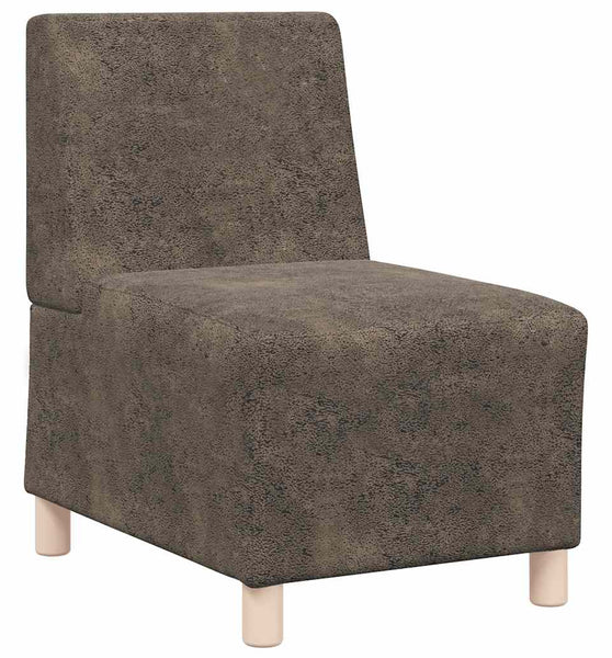 Sessel Dunkelgrau 55 cm Wildleder-Optik