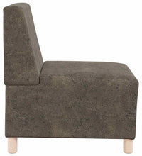 Sessel Dunkelgrau 55 cm Wildleder-Optik