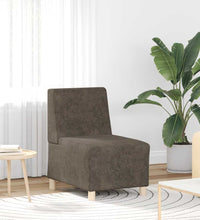 Sessel Dunkelgrau 55 cm Wildleder-Optik