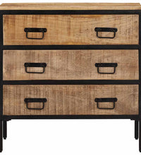 Sideboards 2 Stk. 70x35x70 cm Raues Mango Massivholz