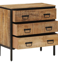 Sideboards 2 Stk. 70x35x70 cm Raues Mango Massivholz