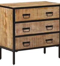 Sideboards 2 Stk. 70x35x70 cm Raues Mango Massivholz