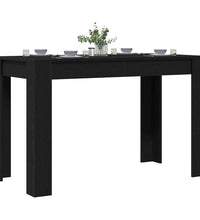 Esstisch Schwarz Eichen-Optik 120x60x76 cm Holzwerkstoff