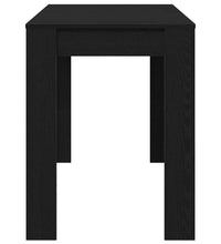 Esstisch Schwarz Eichen-Optik 120x60x76 cm Holzwerkstoff