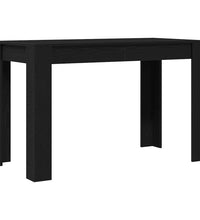 Esstisch Schwarz Eichen-Optik 120x60x76 cm Holzwerkstoff