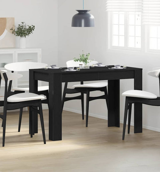 Esstisch Schwarz Eichen-Optik 120x60x76 cm Holzwerkstoff