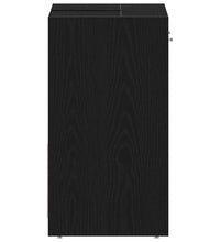 Waschbeckenunterschrank Schwarz Eichen-Optik 60x33x60 cm