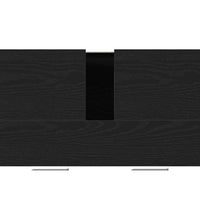 Waschbeckenunterschrank Schwarz Eichen-Optik 60x33x60 cm