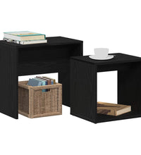 Couchtische 2 Stk. Schwarz Eichen-Optik Holzwerkstoff