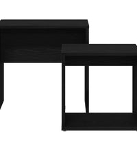 Couchtische 2 Stk. Schwarz Eichen-Optik Holzwerkstoff