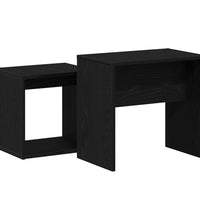 Couchtische 2 Stk. Schwarz Eichen-Optik Holzwerkstoff