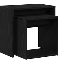 Couchtische 2 Stk. Schwarz Eichen-Optik Holzwerkstoff